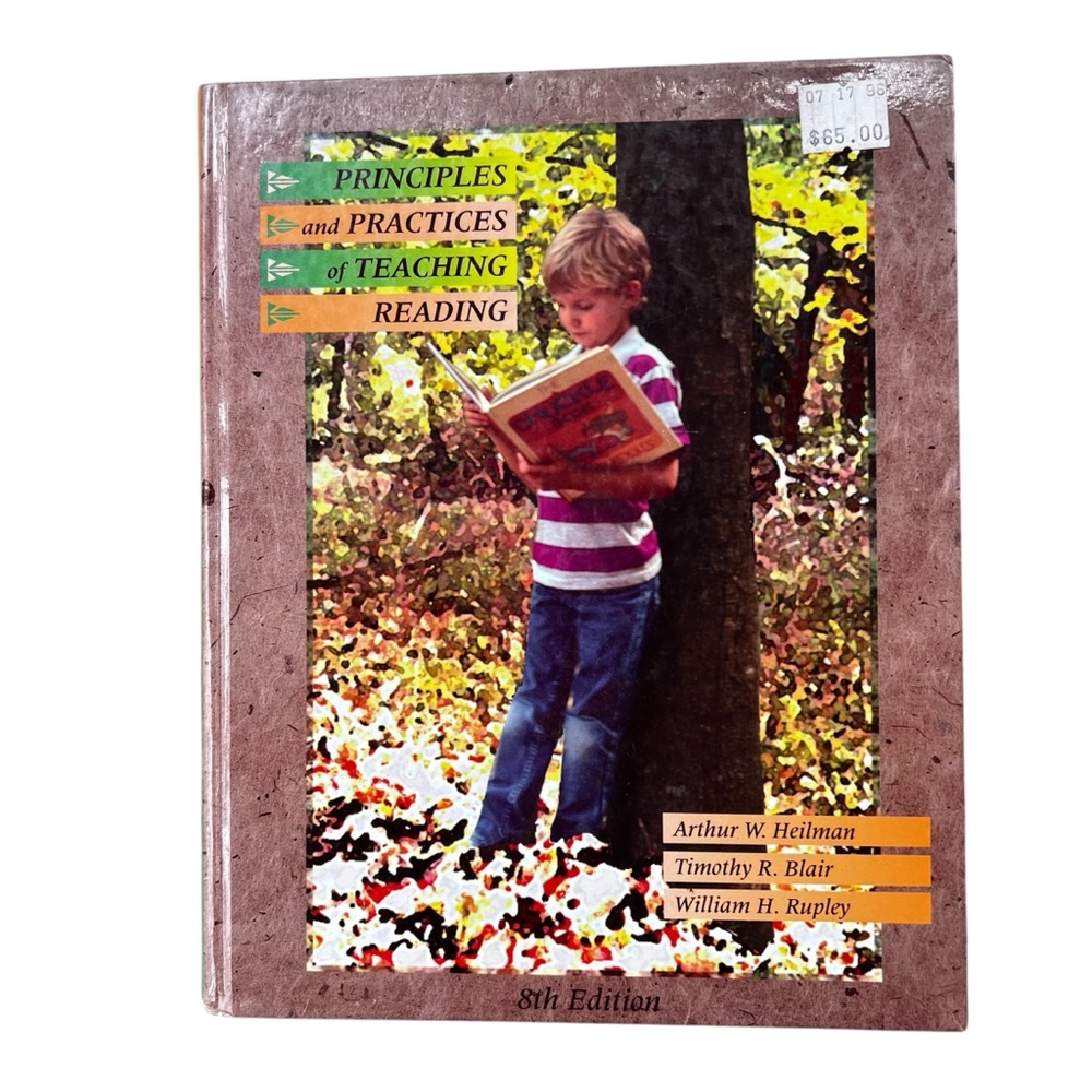 Principles and Practices of Teaching Reading textbook 8th edition 1994 Merrill